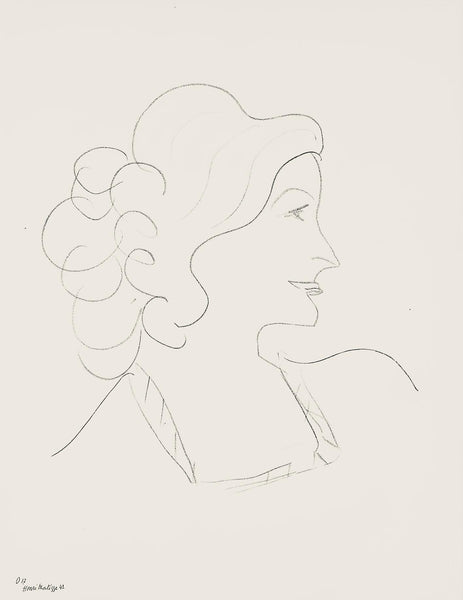 Henri Matisse, Srie O, Var. 17 (Duthuit 9), Henri Matisse, Dessins, Thmes Et Variations, Lithograph