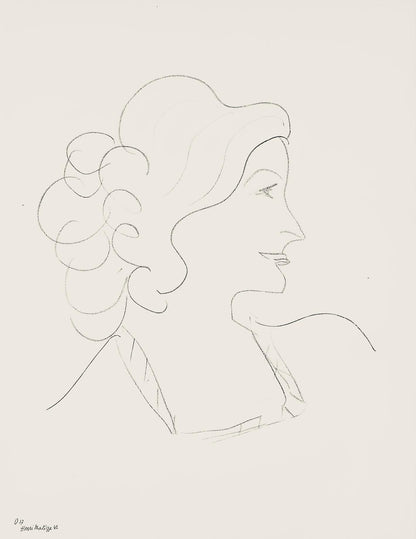 Henri Matisse, Srie O, Var. 17 (Duthuit 9), Henri Matisse, Dessins, Thmes Et Variations, Lithograph