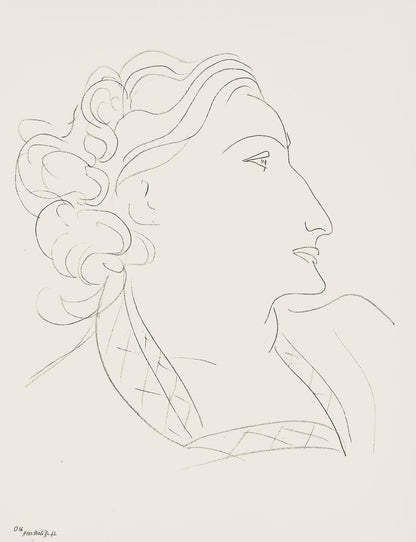Henri Matisse, Srie O, Var. 16 (Duthuit 9), Henri Matisse, Dessins, Thmes Et Variations, Lithograph