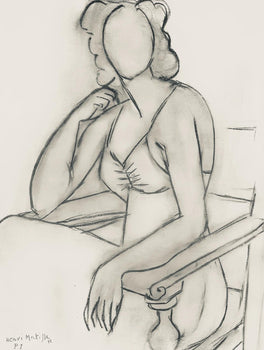 Henri Matisse, Srie P, Var. 1 (Duthuit 9), Henri Matisse, Dessins, Thmes Et Variations, Lithograph