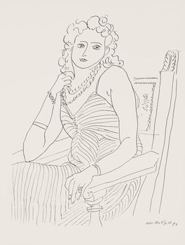 Henri Matisse, Srie P, Var. 2 (Duthuit 9), Henri Matisse, Dessins, Thmes Et Variations, Lithograph