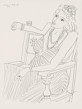 Henri Matisse, Srie P, Var. 3 (Duthuit 9), Henri Matisse, Dessins, Thmes Et Variations, Lithograph