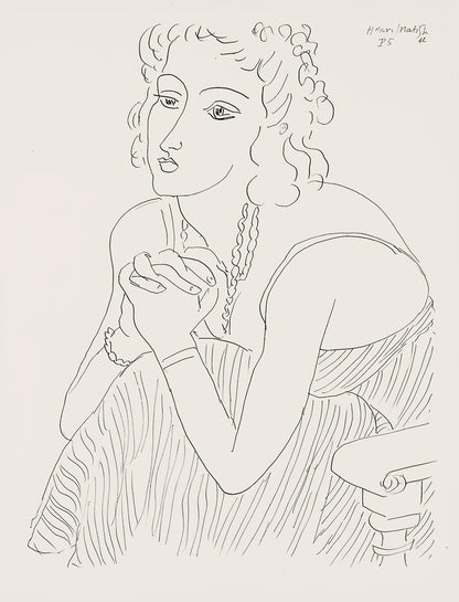 Henri Matisse, Srie P, Var. 5 (Duthuit 9), Henri Matisse, Dessins, Thmes Et Variations, Lithograph
