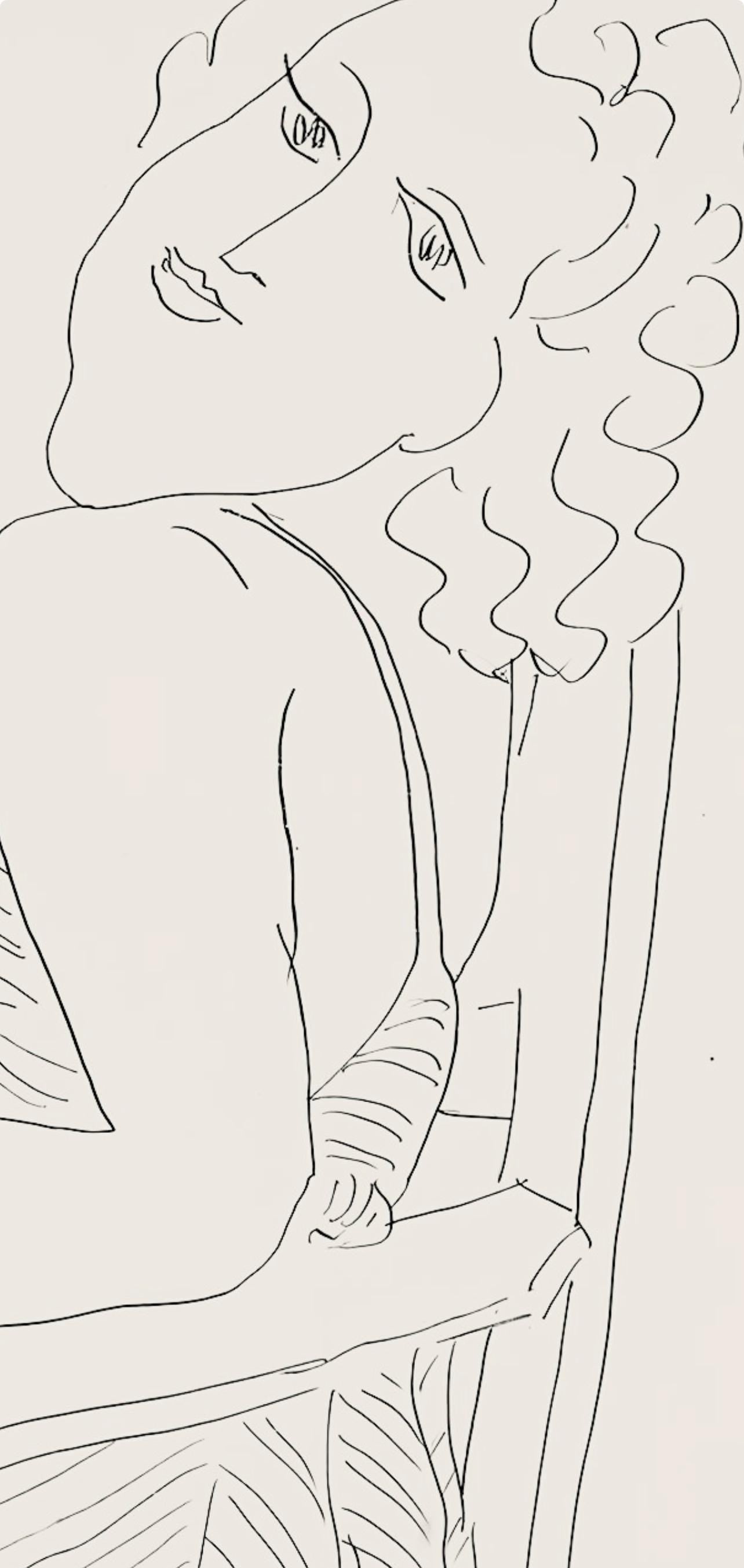 Henri Matisse, Srie P, Var. 6 (Duthuit 9), Henri Matisse, Dessins, Thmes Et Variations, Lithograph