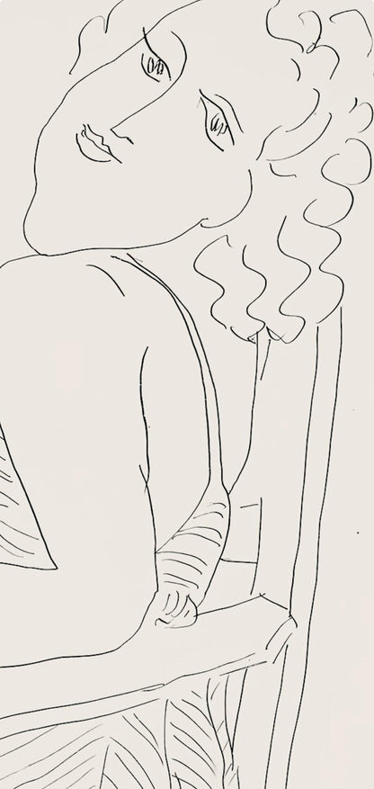 Henri Matisse, Srie P, Var. 6 (Duthuit 9), Henri Matisse, Dessins, Thmes Et Variations, Lithograph