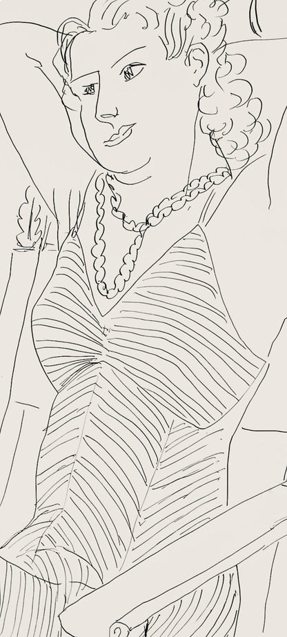 Henri Matisse, Srie P, Var. 4 (Duthuit 9), Henri Matisse, Dessins, Thmes Et Variations, Lithograph