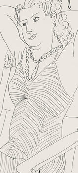 Henri Matisse, Srie P, Var. 4 (Duthuit 9), Henri Matisse, Dessins, Thmes Et Variations, Lithograph