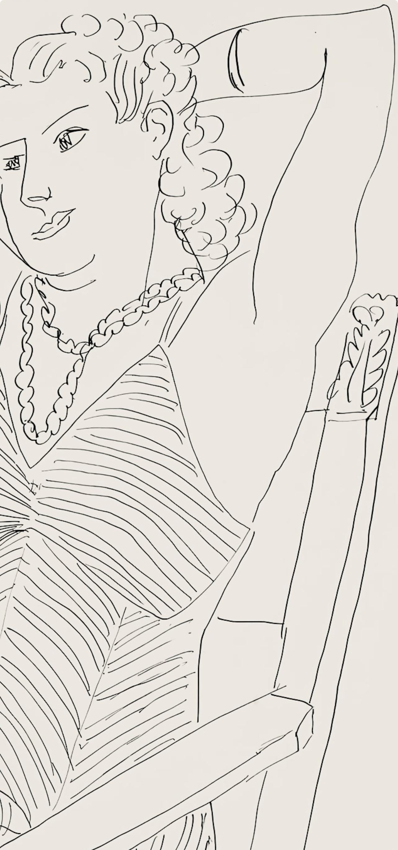 Henri Matisse, Srie P, Var. 4 (Duthuit 9), Henri Matisse, Dessins, Thmes Et Variations, Lithograph
