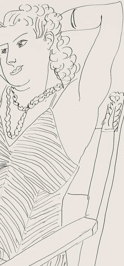 Henri Matisse, Srie P, Var. 4 (Duthuit 9), Henri Matisse, Dessins, Thmes Et Variations, Lithograph