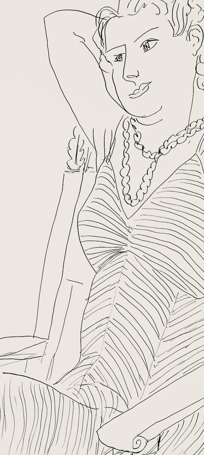 Henri Matisse, Srie P, Var. 4 (Duthuit 9), Henri Matisse, Dessins, Thmes Et Variations, Lithograph