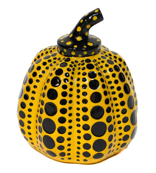 Yayoi Kusama ?? ??, Pumpkin, Yellow/Black, Cast Resin Sculpture