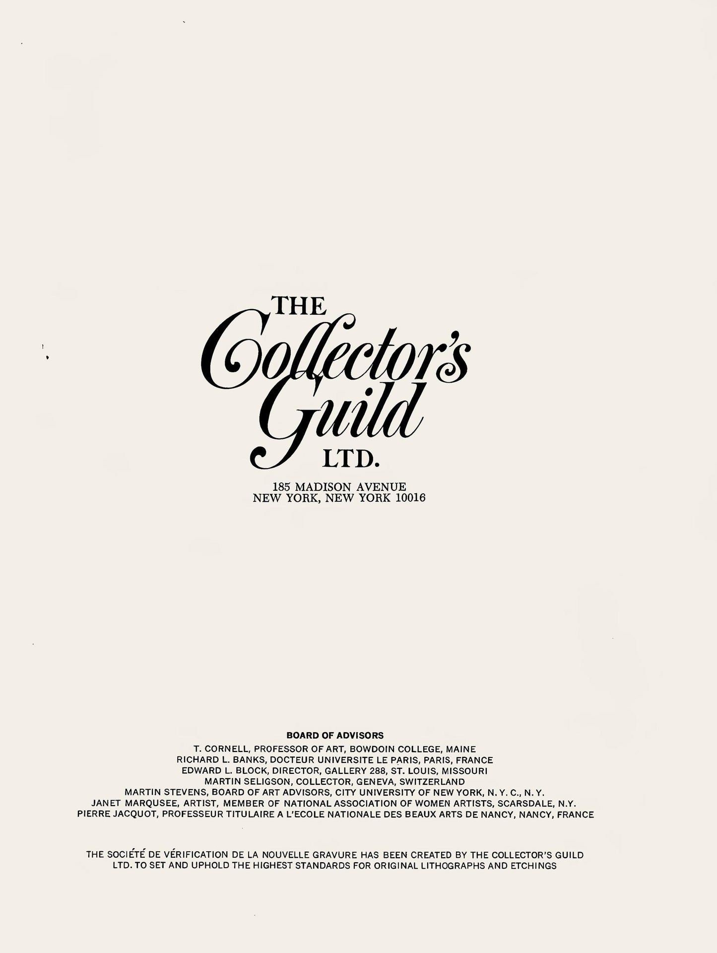 Alexander Calder, Autobiographie, The Collector'S Guild Ltd., Lithograph