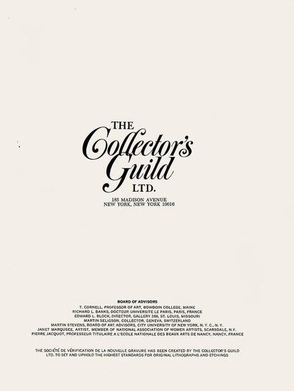 Alexander Calder, Autobiographie, The Collector'S Guild Ltd., Lithograph