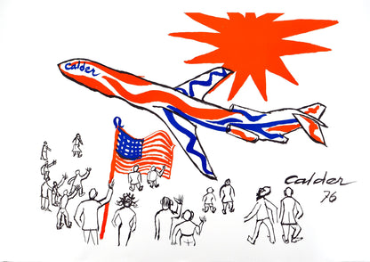 Alexander Calder, Composition, Braniff International Airways Flying Colors Collection, Lithograph