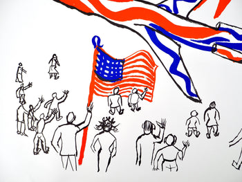 Alexander Calder, Composition, Braniff International Airways Flying Colors Collection, Lithograph