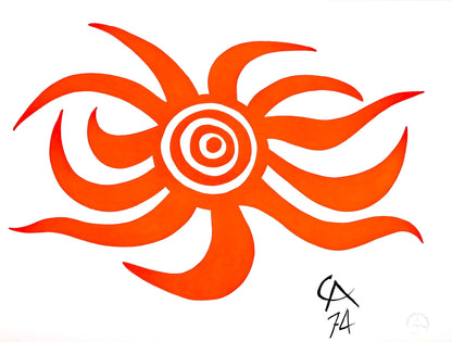 Alexander Calder, Sunburst, Braniff International Airways Flying Colors Collection, Lithograph