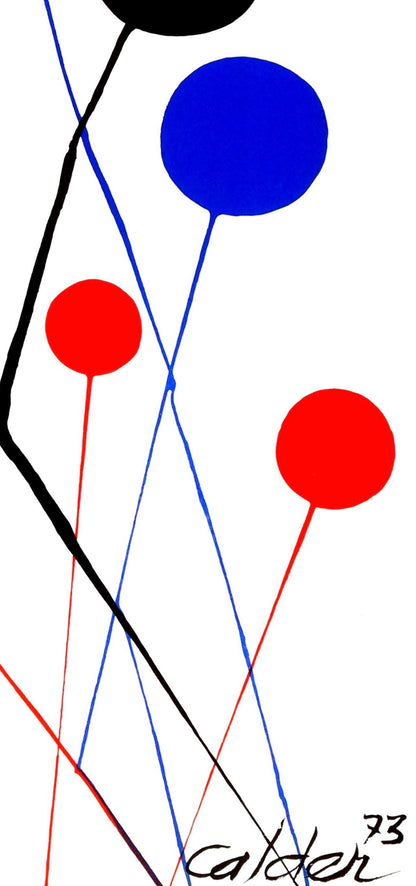 Alexander Calder, The Blue Balloon, Spanish Refugee Aid, Lithograph