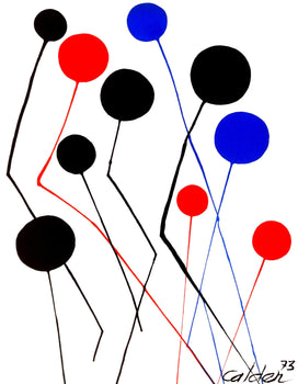Alexander Calder, The Blue Balloon, Spanish Refugee Aid, Lithograph