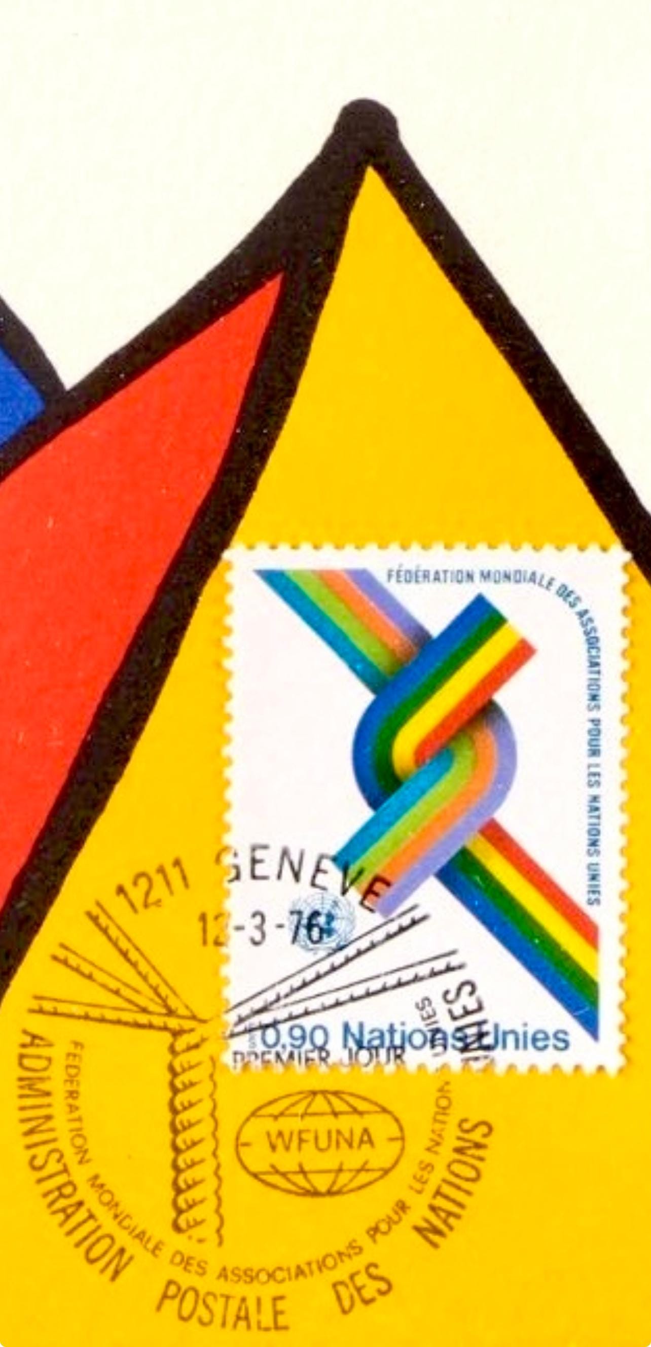 Alexander Calder, Composition, World Federation Of United Nations Associations, Lithograph