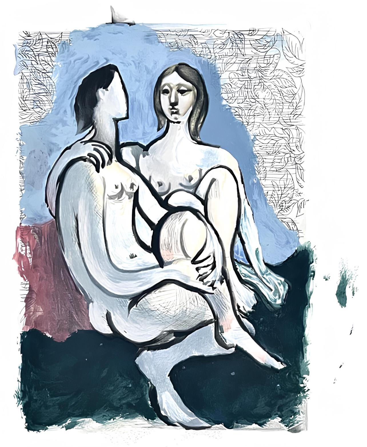 Pablo Picasso, La Couple, Marina Picasso Collection, Official Lithograph
