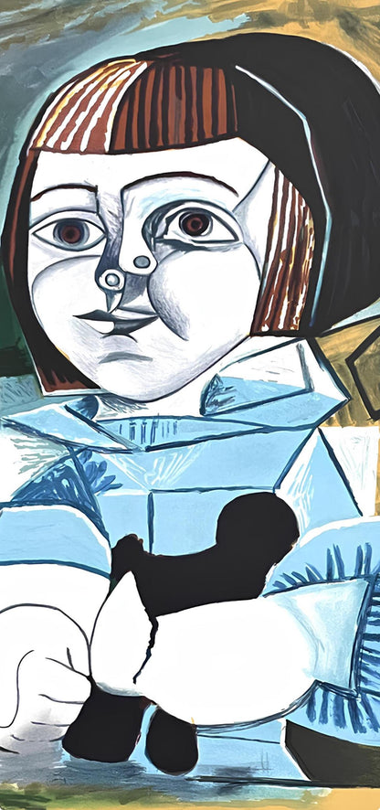 Pablo Picasso, Paloma En Bleu, Marina Picasso Collection, Official Lithograph