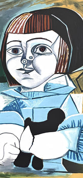 Pablo Picasso, Paloma En Bleu, Marina Picasso Collection, Official Lithograph