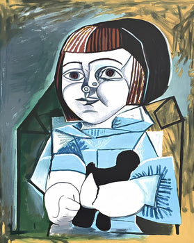 Pablo Picasso, Paloma En Bleu, Marina Picasso Collection, Official Lithograph