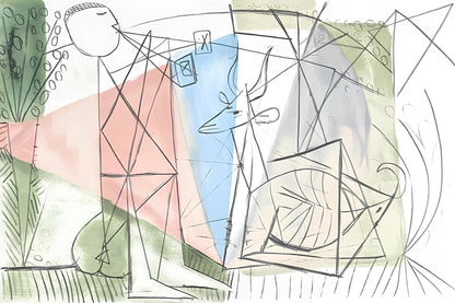 Pablo Picasso, Le Joueur De Flte Et Gazelle, Marina Picasso Collection, Official Lithograph