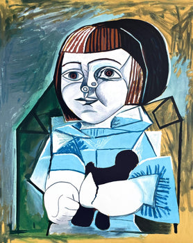 Pablo Picasso, Paloma En Bleu, Marina Picasso Collection, Official Lithograph