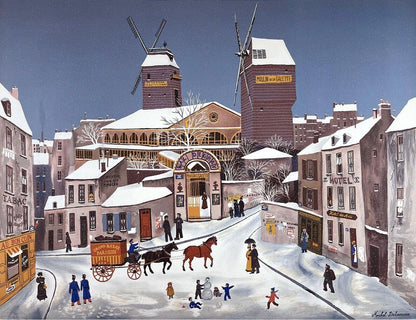 Michel Delacroix, Moulin De La Galette, Lithograph