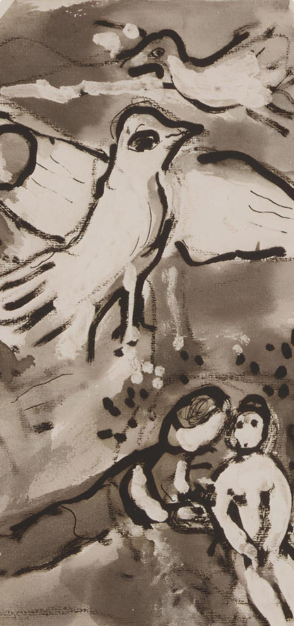 Marc Chagall, Composition, Lettres D'Hivernage, Lithograph