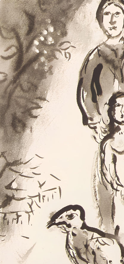 Marc Chagall, Composition, Lettres D'Hivernage, Lithograph