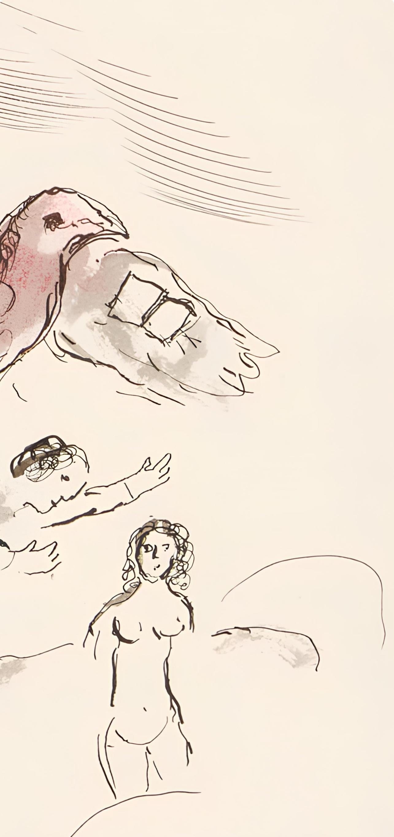 Marc Chagall, Composition, Lettres D'Hivernage, Lithograph