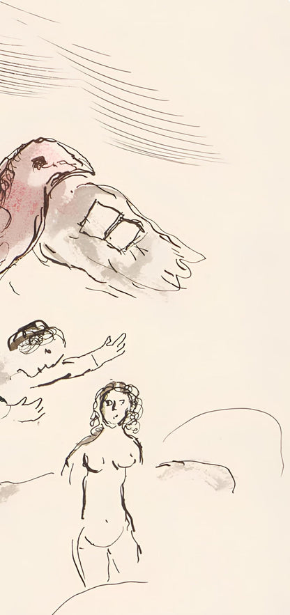 Marc Chagall, Composition, Lettres D'Hivernage, Lithograph