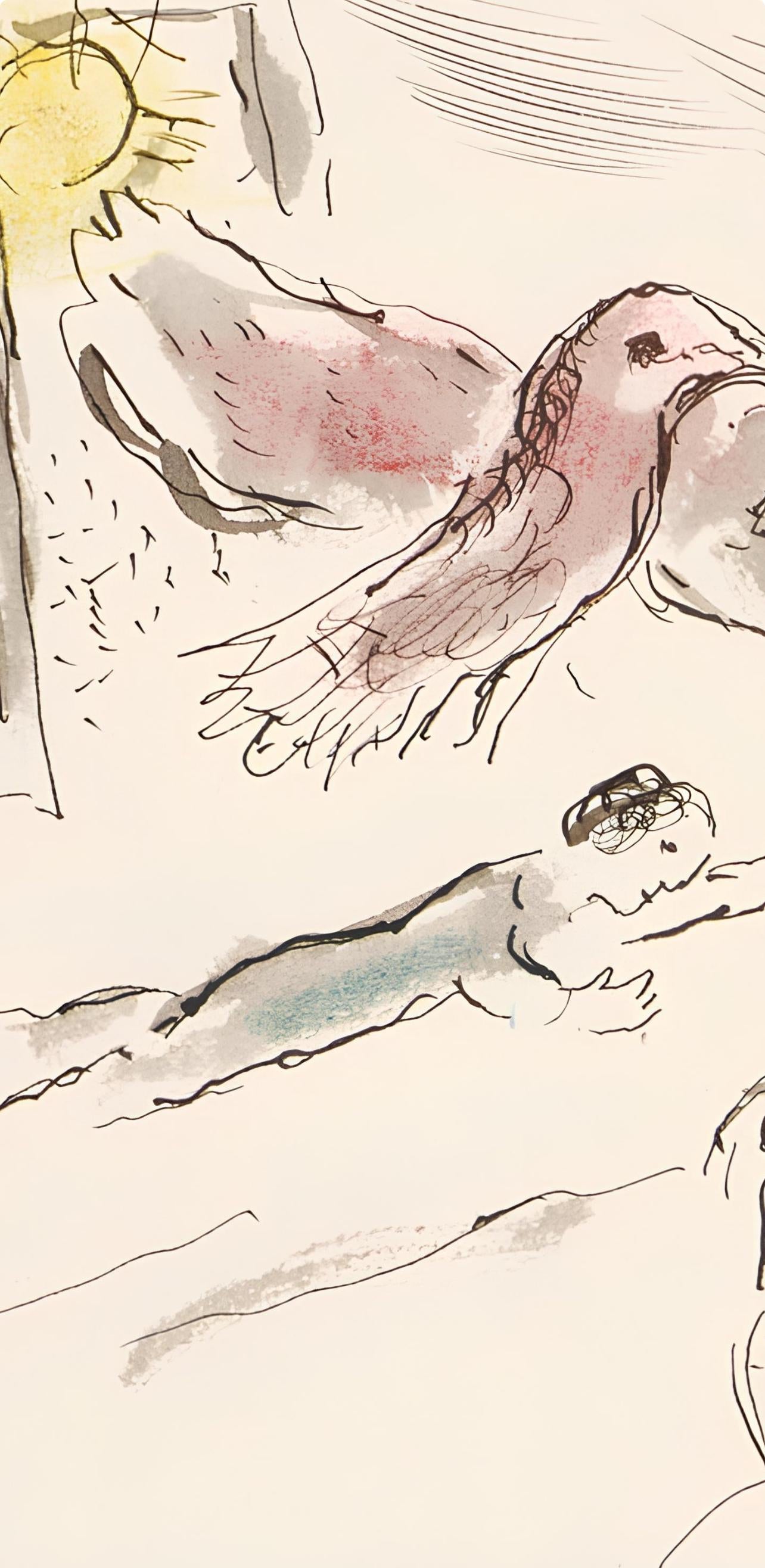 Marc Chagall, Composition, Lettres D'Hivernage, Lithograph