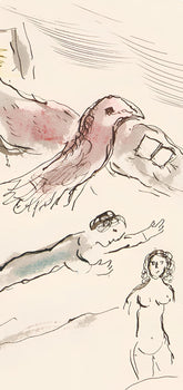 Marc Chagall, Composition, Lettres D'Hivernage, Lithograph