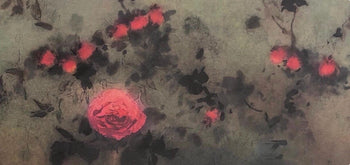 Kaiko Moti, Roses, Original Edition Offset Lithograph