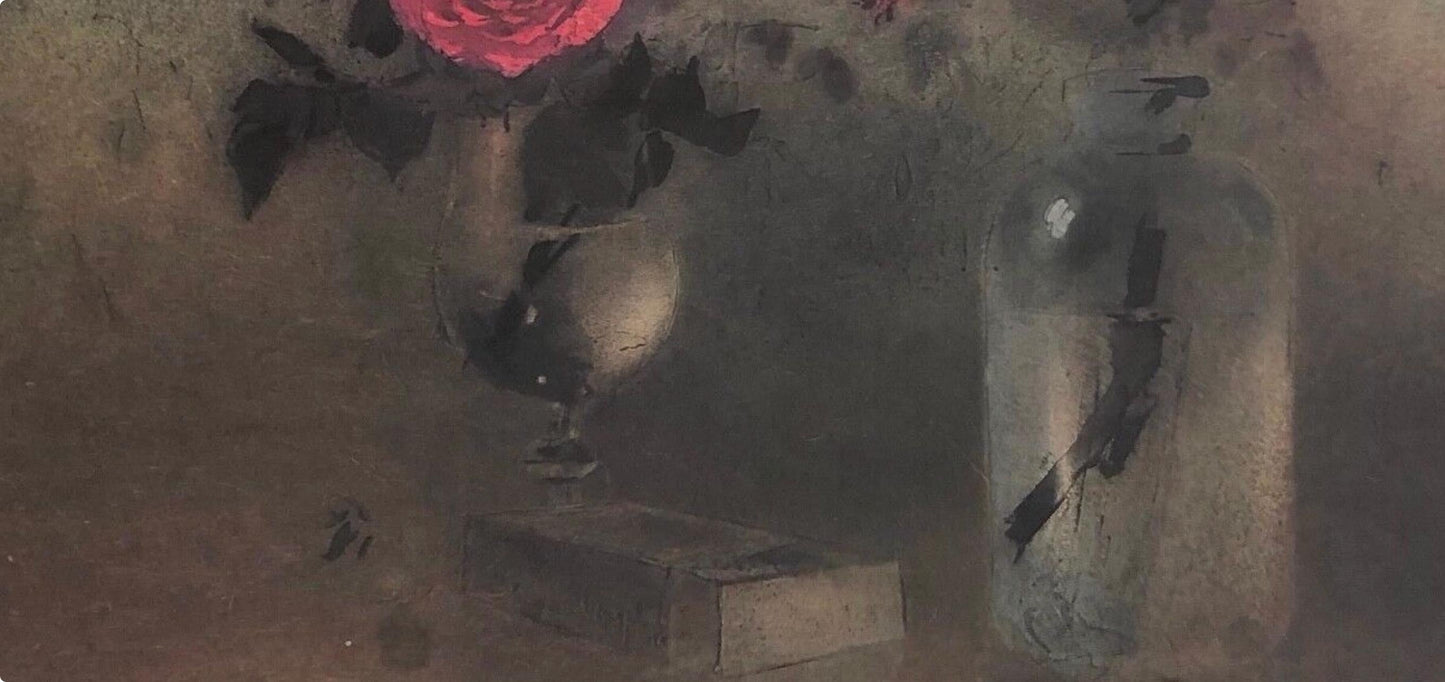 Kaiko Moti, Roses, Original Edition Offset Lithograph