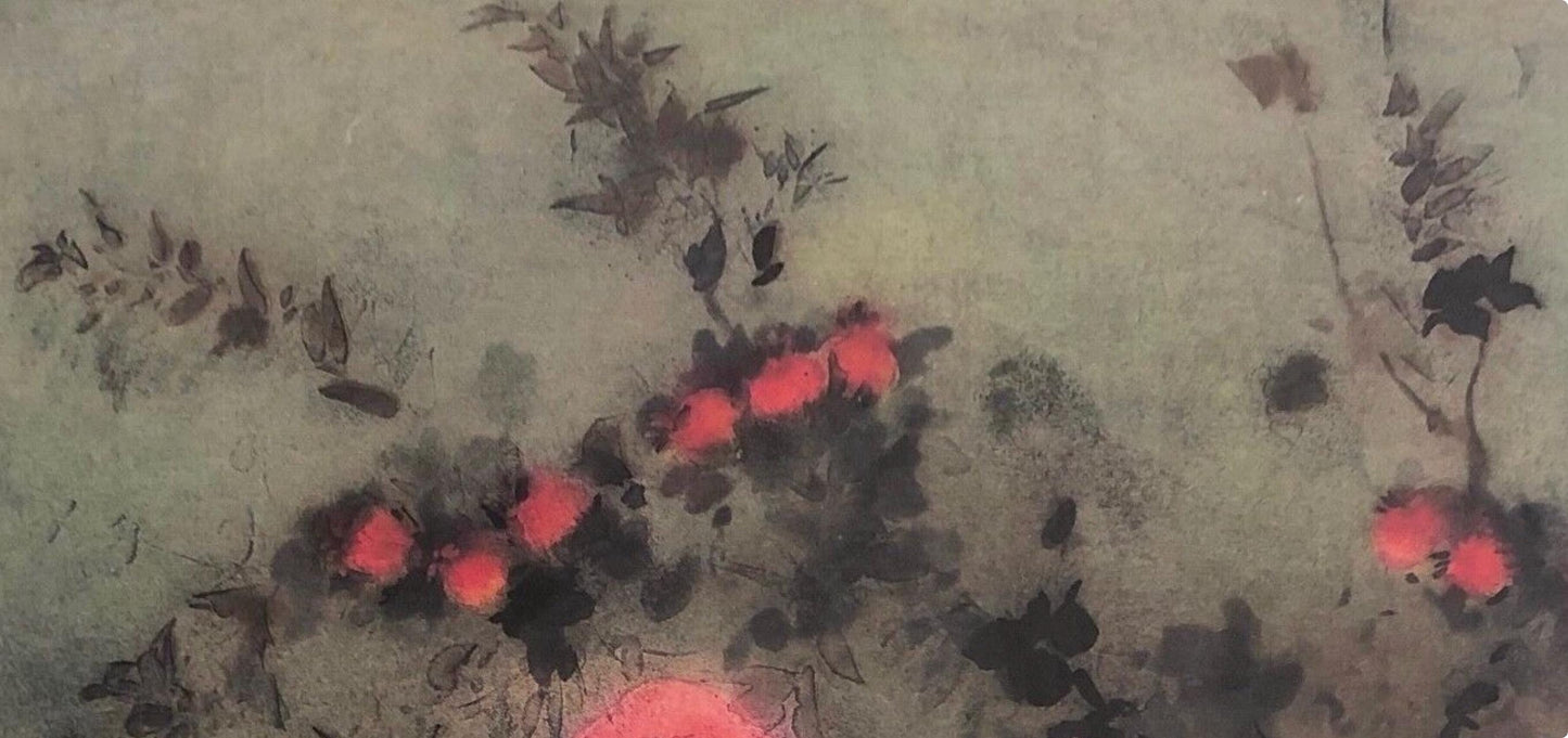 Kaiko Moti, Roses, Original Edition Offset Lithograph