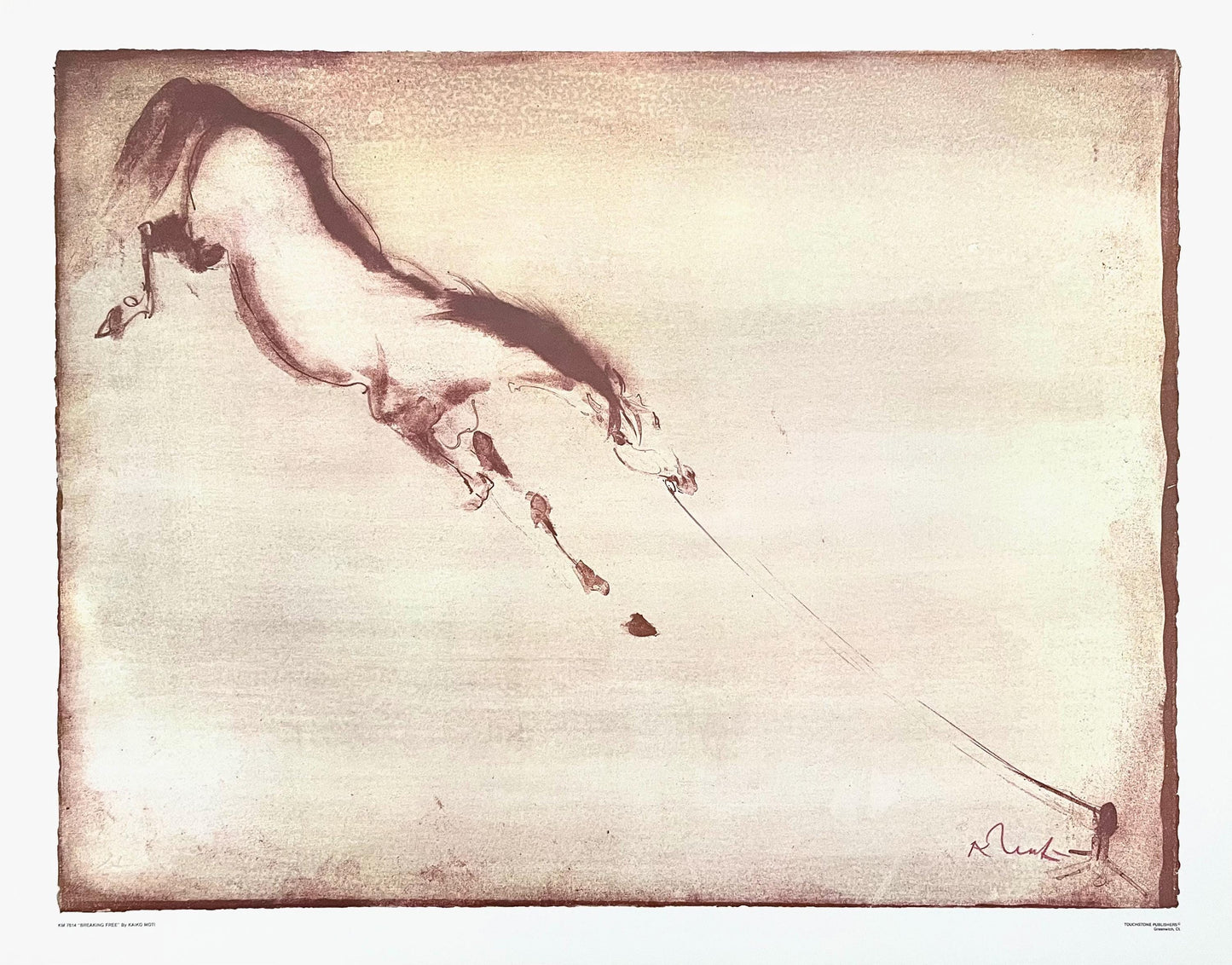 Kaiko Moti, Breaking Free, Original Edition Offset Lithograph