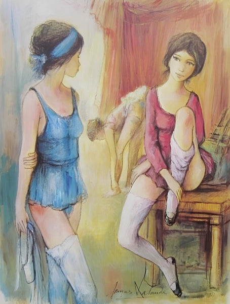 Jacques Lalande, Aprs De La Danse, Original Edition Offset Lithograph