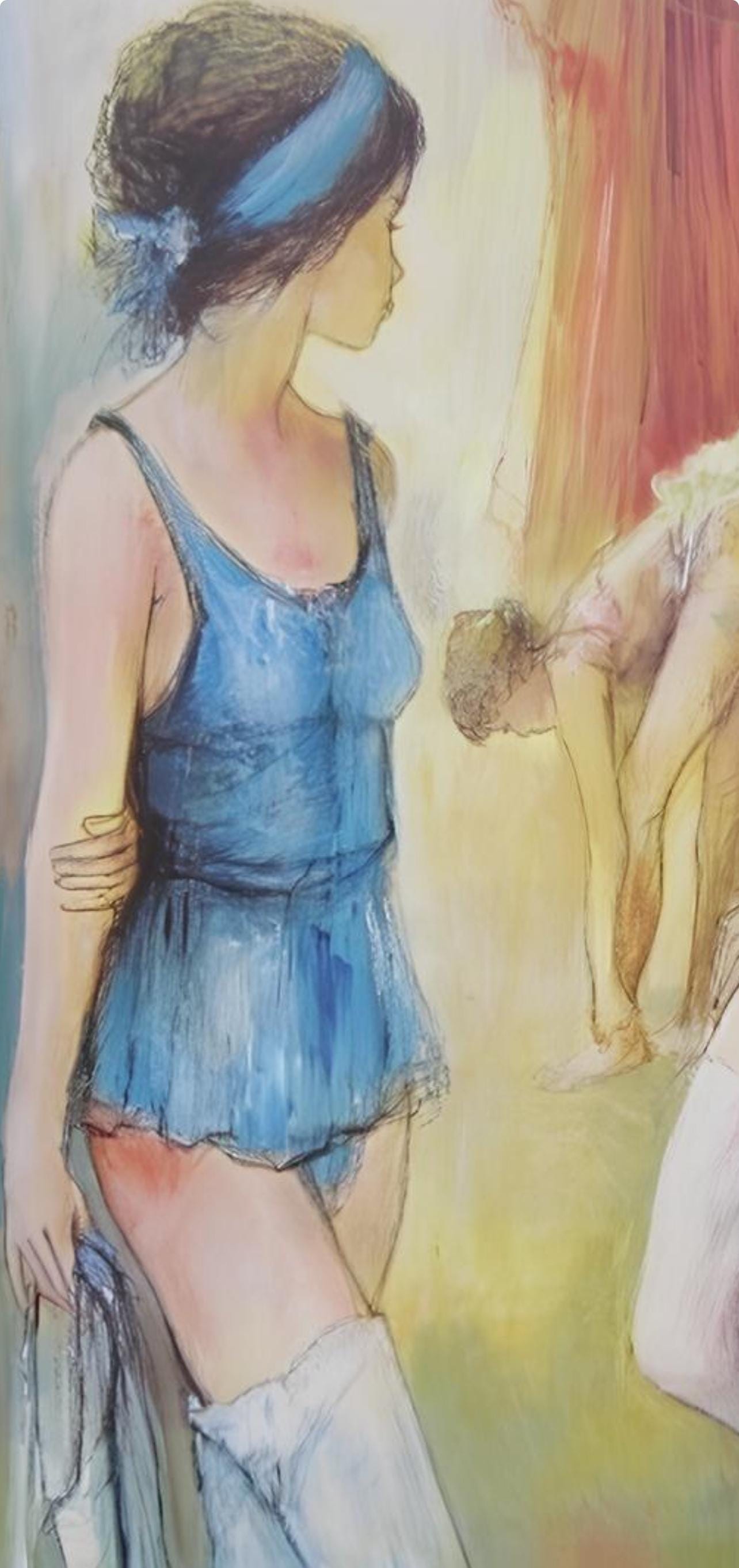 Jacques Lalande, Aprs De La Danse, Original Edition Offset Lithograph