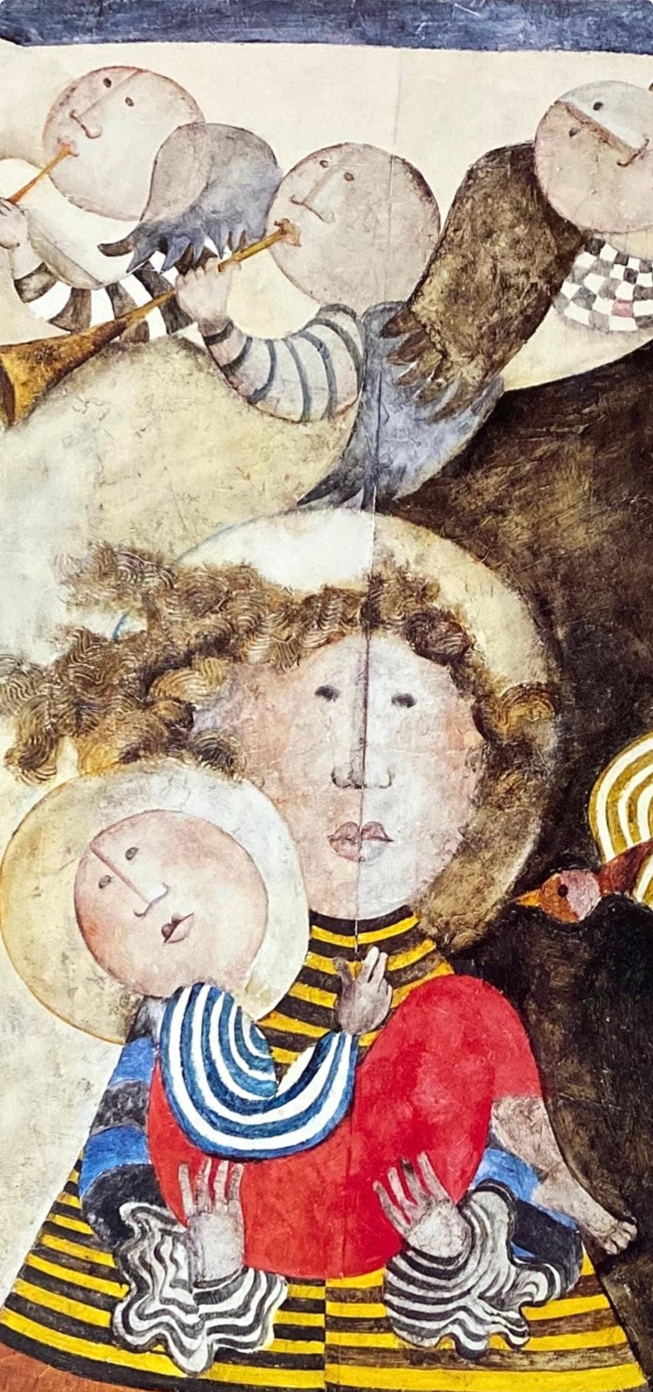 Graciela Rodo Boulanger, Madone Aux Trois Anges, Original Edition Offset Lithograph