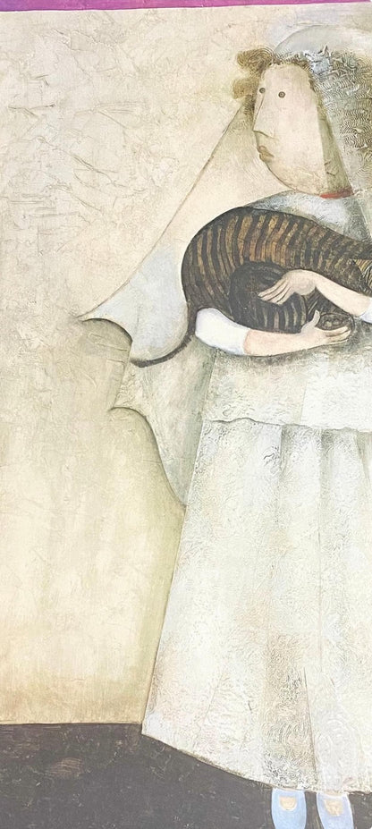 Graciela Rodo Boulanger, Le Chat De La Mariee, Original Edition Offset Lithograph