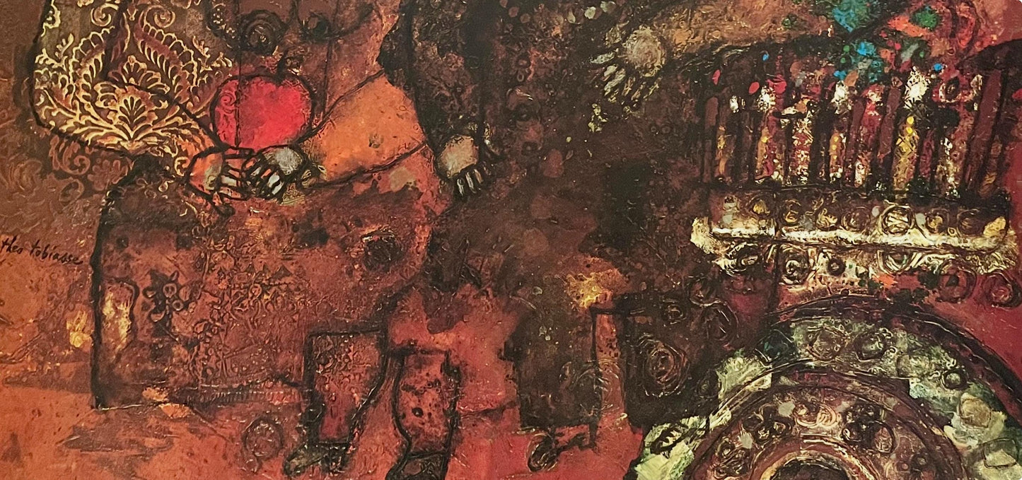 Tho Tobiasse, Candelabra, Original Edition Offset Lithograph