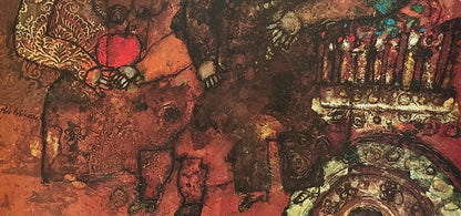 Tho Tobiasse, Candelabra, Original Edition Offset Lithograph