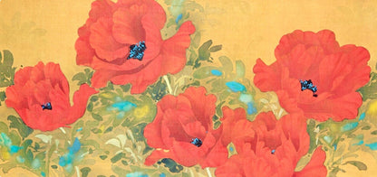 David Lee, Poppies, Original Edition Offset Lithograph