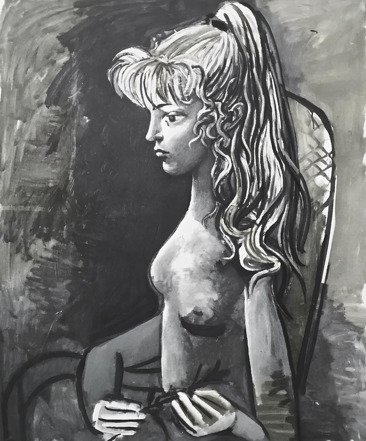 Pablo Picasso, Sylvette Au Fauteuil, Original Edition Lithograph