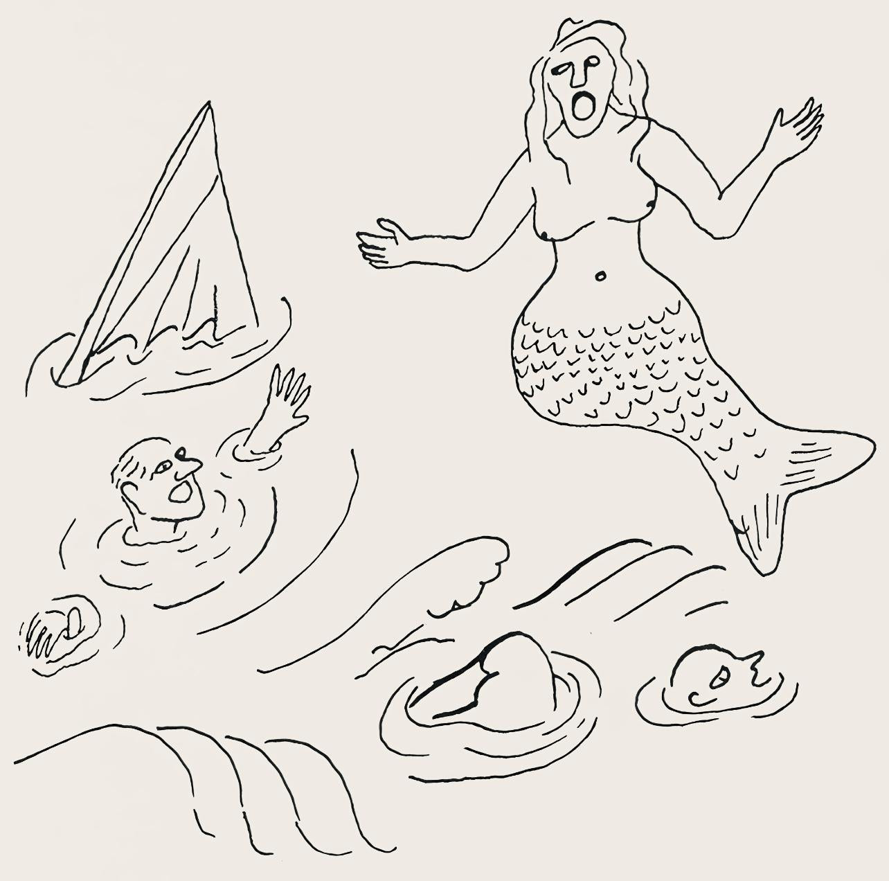 Alexander Calder, Composition, A Bestiary, Letterpress Print