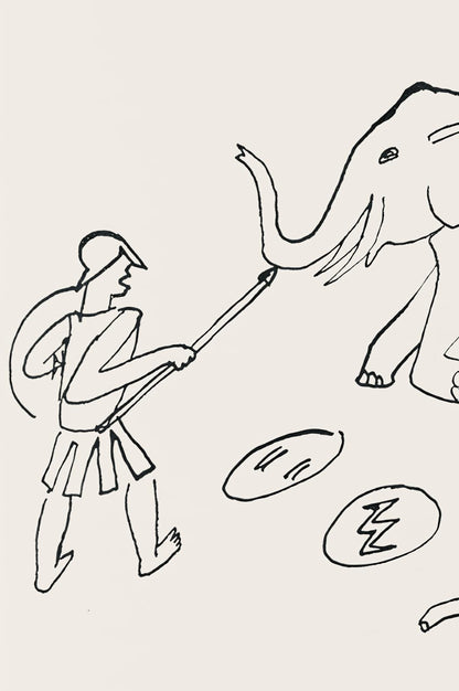 Alexander Calder, Composition, A Bestiary, Letterpress Print